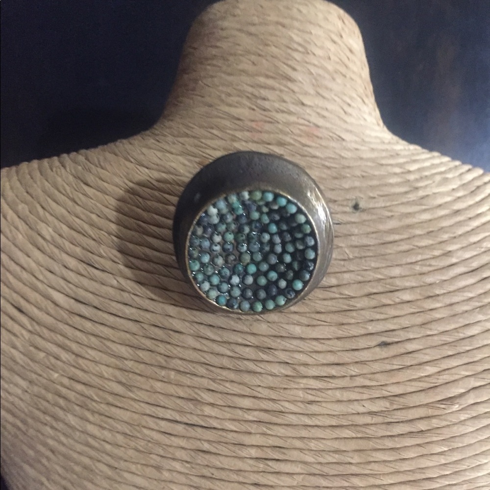 African Turquoise size 7 Ring.